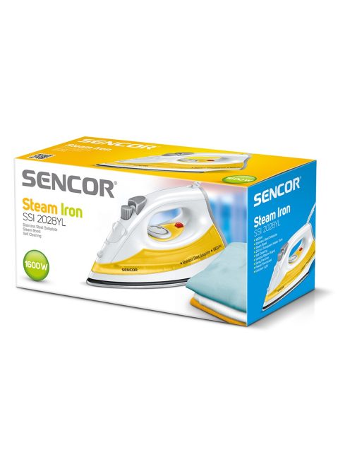 Ютия Sencor SSI 2028YL, 1600 W, Жълт/Бял  - Код G5211