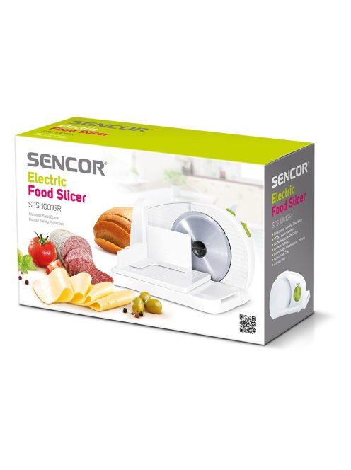 Електрически нож Sencor SFS 1001GR, 100 W, Бял/Зелен - Код G5222