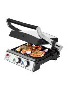 Грил/скара ECG KG 2033 Duo Grill & Waffle, 2000W, Сив/Черен - Код G5398