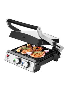   Грил/скара ECG KG 2033 Duo Grill & Waffle, 2000W, Сив/Черен - Код G5398