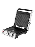 Грил/скара ECG KG 2033 Duo Grill & Waffle, 2000W, Сив/Черен - Код G5398