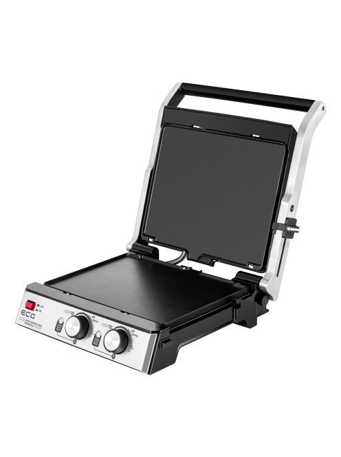 Грил/скара ECG KG 2033 Duo Grill & Waffle, 2000W, Сив/Черен - Код G5398