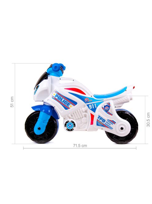 Motoretă fără pedale POLICE (71cm) Technok Toys - Cod W3334